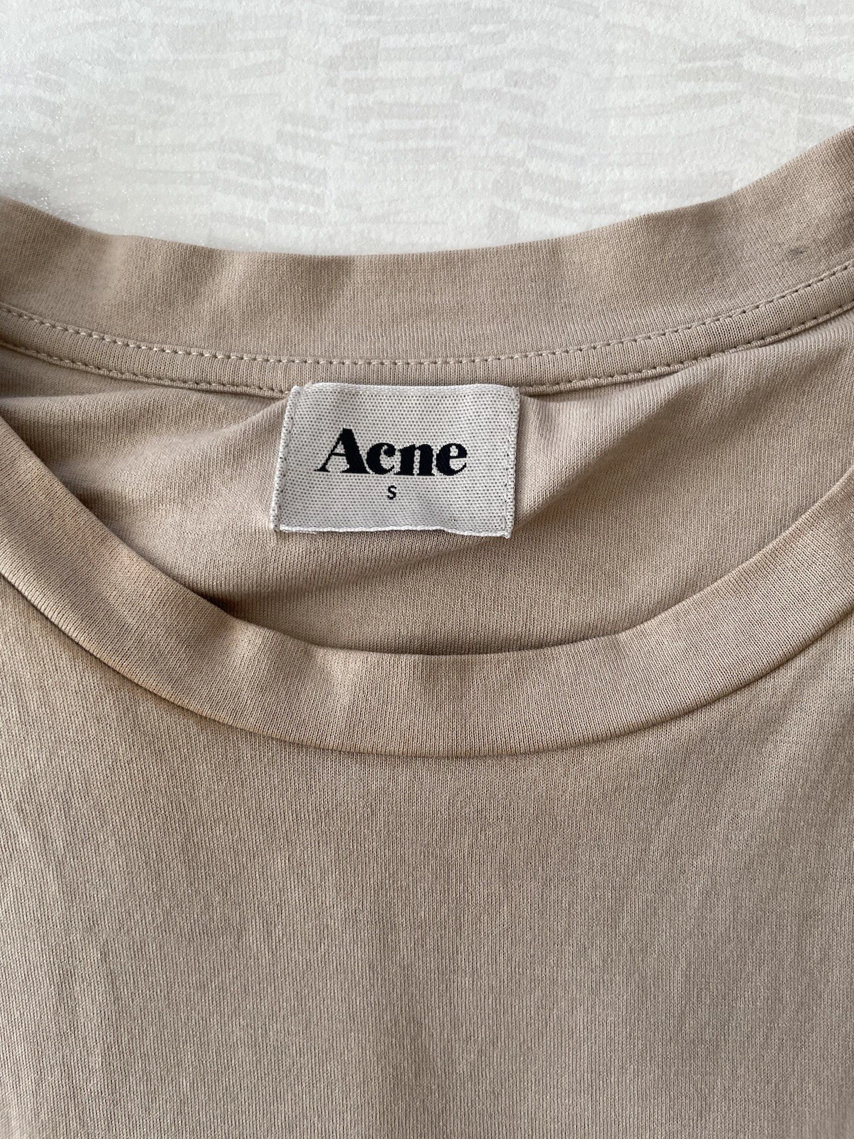 ACNE STUDIOS Abito da donna casual beige acne 100% cotone taglia S UK 8 EU 36