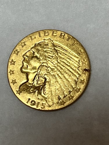 Goldmünze Indian Head Quarter Eagle 1915 2,5 $ 2,50