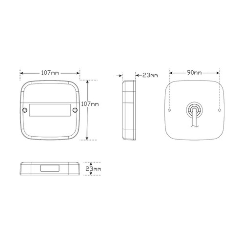 LED Autolamps 99ARL2/10 Trailer Lamp and Cable Kit - Picture 3 of 3