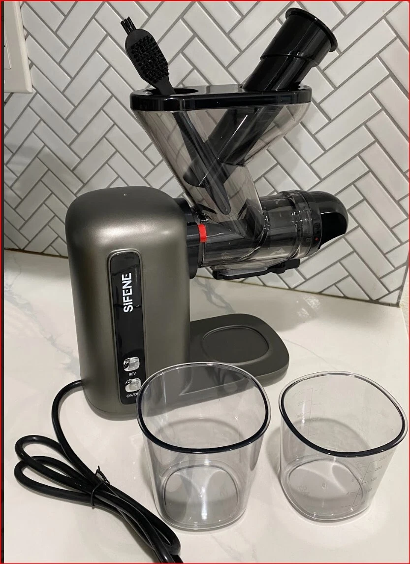 Sifene Masticating Juicer 3301 - Gray New/Open Box