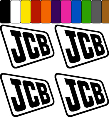 JCB ver1 aufkleber sticker mähdrescher schlepper tractor bagger excavator