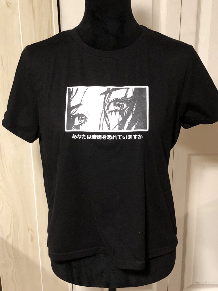 Shein Japanese Anime 8 10 Large Are You Afraid of the Dark Tee T Shirt
