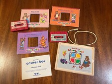 Teddy Ruxpin Answer Box 3 Books 2 Cassettes ABC Up Down Size Tested Works