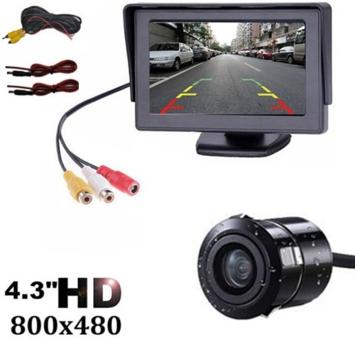 Car Rear View Backup Camera Reverse Parking HD170° Night Vision 4.3" Monitor Kit - Picture 7 of 7