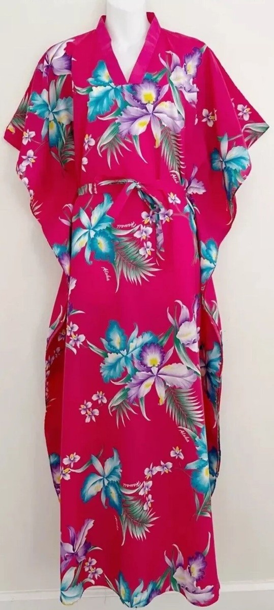 ハワイ　ムームー　S royal creations Royal Creations Hawaii Muumuu Mumu Dress O/S Pink Floral