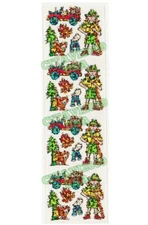 HAMBLY STUDIOS PRISMATIC STICKERS PARK RANGER BEAR RACCOON VINTAGE RARE RETIRED