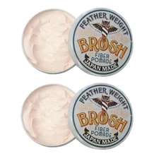 BROSH BROSHPOMADE FIBER POMADE Hair Wax 115g 4.2oz 2 piece JAPAN LIMITED