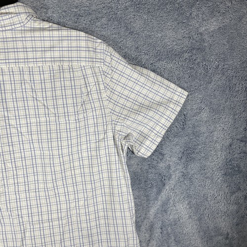 Polo Jeans Company De Colección Para Hombre Con Botones Manga Corta Azul Blanco A Cuadros Talla L - Imagen 17 de 18