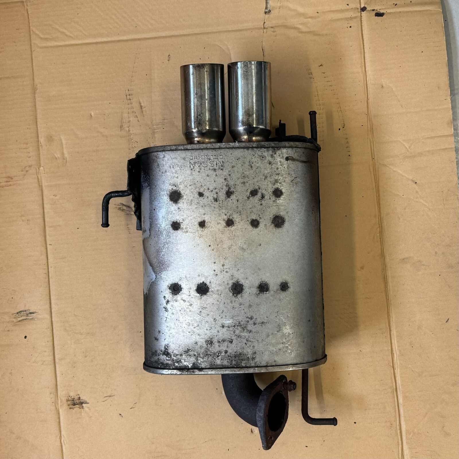 OEM Catalytic converter mid pipe, and back box for Nissan R34 GT none turbo eBay