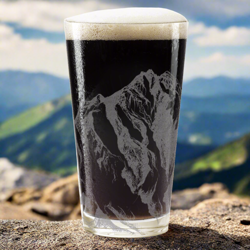MOUNTAINS Pint Glass - Picture 2 of 6