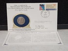 1 - Benjamin Franklin 1958 HALF DOLLAR 2 Stamps Commemorate Cover
