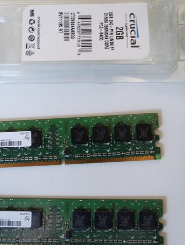 2x Crucial CT25664AA800 (2 GB, PC2-6400 (DDR2-800), DDR2 RAM, 800 MHz, DIMM - Picture 4 of 5