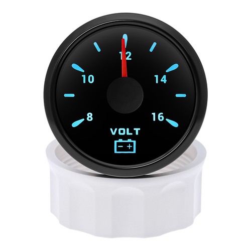 2" 52mm 7 Colors LED Universal Digital 8-16V Volt Voltage Meter Voltmeter Gauge - Picture 9 of 12