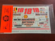 Slixx NASCAR 1231 18 Interstate Batteries Bobby Labonte Waterslide Decals 1/24