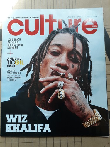 Wiz Khalifa / cover pic - Culture Magazine / July 2018 -Great Cond.
