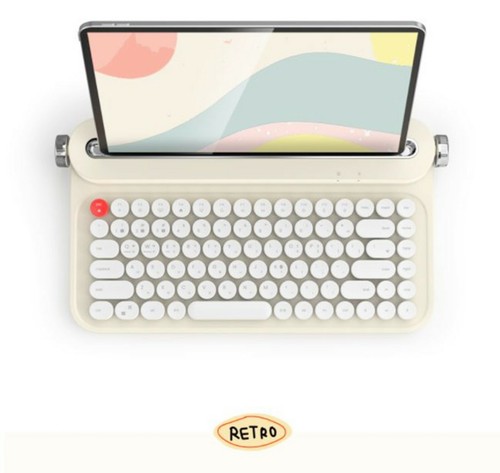 ACTTO B305 Multi-Pairing Wireless Bluetooth Retro Keyboard English/Korean⭐FEDEX⭐ - Picture 4 of 19