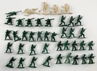 Lot of 41 Green and Tan Army Men Vintage 1960s Plastic Military Toy Soldiers MPC