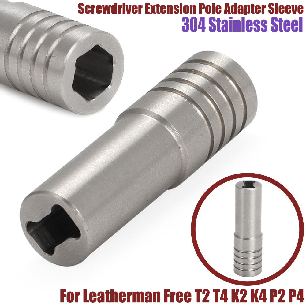 Para Leatherman Free P2 P4 T2 T4 Destornillador Poste de Extensión Adaptador Manga K2 K4