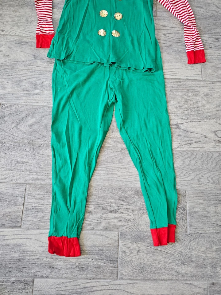 Conjunto de pijama para mujer Target 2 piezas Elfo Navidad talla 2XL verde rojo blanco usado una vez Foto 4 de 4