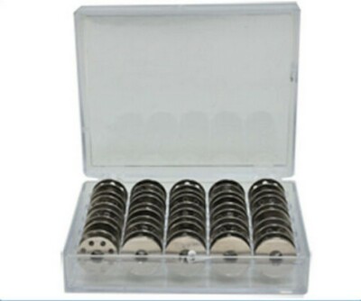 BOBBIN BOX WITH 25 BOBBINS FOR SINGLE NEEDLE #BB25 +25