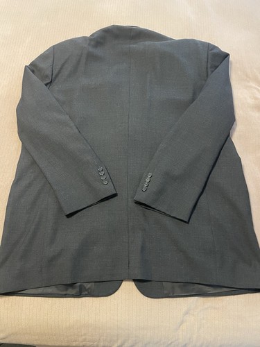 Pronto Uomo Italy Grigio 100% Lana Uomo Giacca Pantalone Tuta 47x29 Giacca 57 - Foto 5 di 16