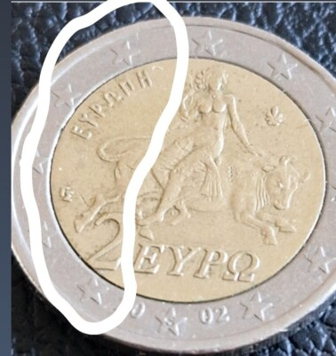 #ad 2 EURO GRIECHENLAND GREECE 2002 STARS SEHR SCHÖN EUR 114.00