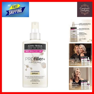 John Frieda PROfiller+ Thickening For Thin Fine Hair With Biotin Spray 150ml....