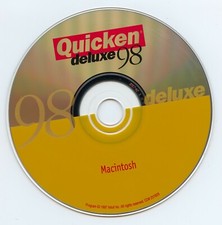 Quicken Deluxe 98 for Macintosh Vintage Finance Software Mac OS 7.1 to 9 NEW