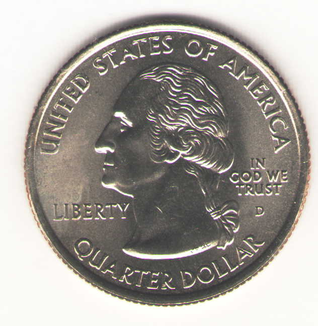 US. 2008-D. AK. Alaska Statehood (1959) Quarter