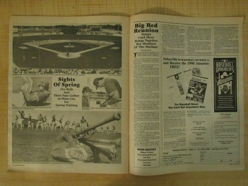 1990 Reds Report Cardboard Lineups A Review of 90's Baseball Cards / Stadiums - Bild 7 von 12