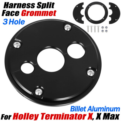 Aluminum Bulkhead Fitting For Holley Terminator X MAX Harness Split Face Grommet