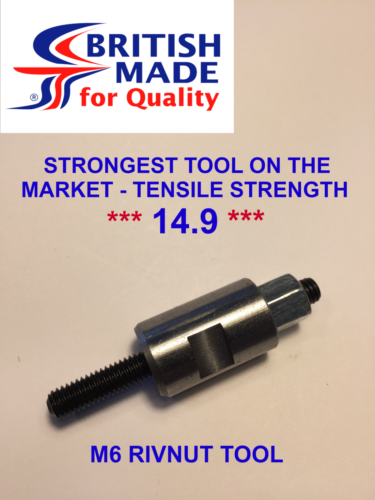 M6 Engineers Strumento di impostazione inserto rivnut inserto resistente ad alta trazione *14,9 * noce - Foto 5 di 5