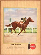 Man O' War - Race Horse Theme NEW Steel Sign: 12x16" Made in USA
