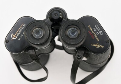 RARE! Carl Wetzlar Lumenized Binoculars 20x50 Pilot, with case