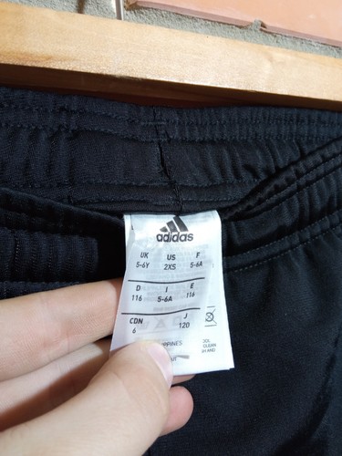 Celta Vigo Training Football Soccer Pants Black Adidas Young Size 2XS 5-6YRS - Picture 6 of 8