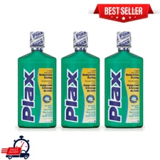 Plax Oral Rinse Mouthwash, Refreshing Soft Mint Flavor, 24 Fl. Oz ( Pack of 3 )