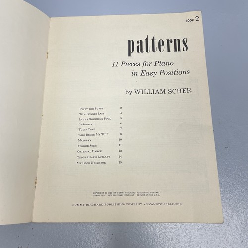 Patrones 11 Piezas para Piano en Posición Fácil Libro William Scher 2 Partituras - Imagen 3 de 5