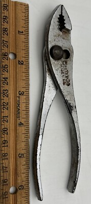 Cee Tee Co. 6-1/2'' long Slip Joint Pliers with Knurled Handles Made In USA