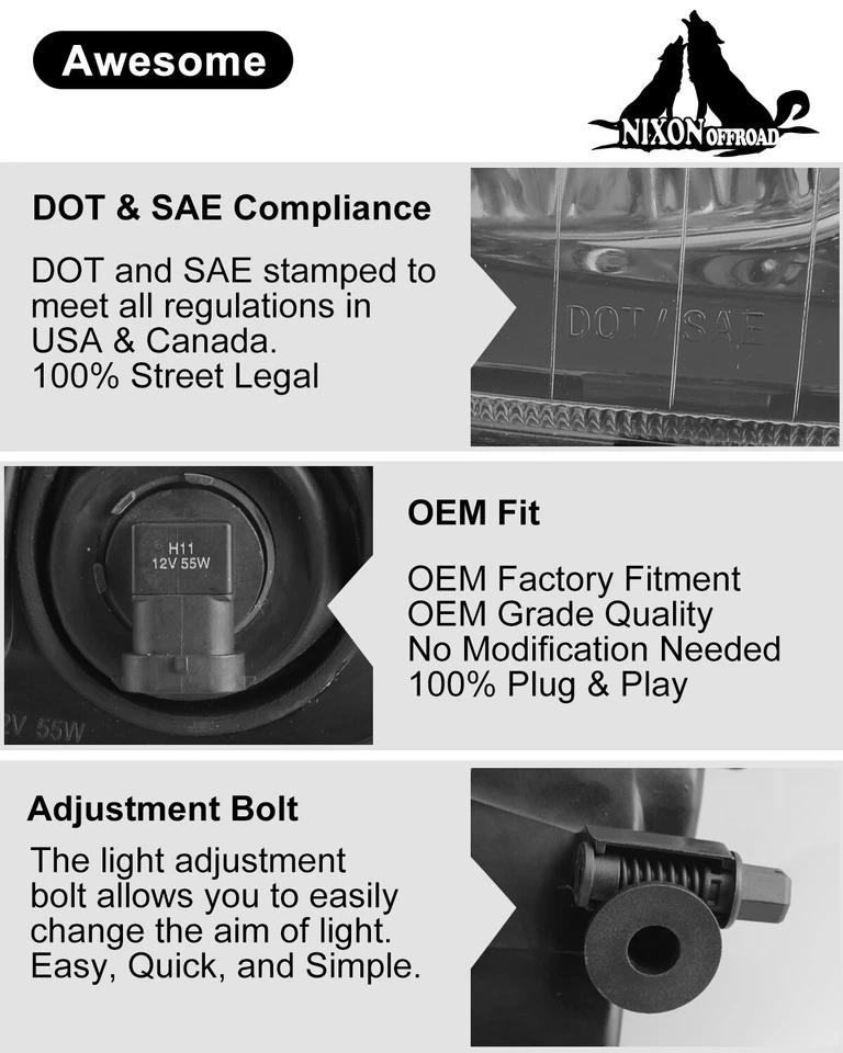 Fog Light for 2003 2004 2005 2006 Mercedes Benz E320 E500 Driving Bumper Lamps - Image 3 of 4