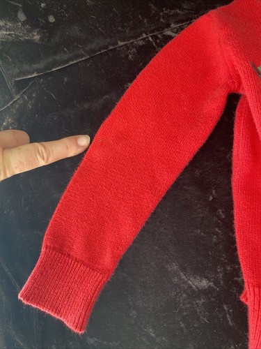 Mothercare Size 12-18 Months Knit Sweater Red Fluffy Rudolph Reindeer Christmas - Picture 8 of 8