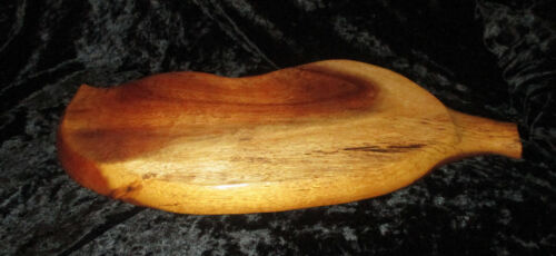 Hawaii VINTAGE KOA WOOD or MILO WOOD BOWL TRAY 18 1/2"L x 7 1/2"W x 1"H - Picture 4 of 5