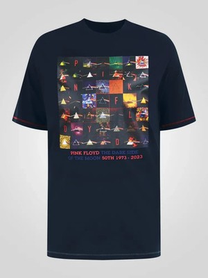 D555 Herren Pink Floyd 50th Anniversary Printed T-Shirt Official Licensed Product
