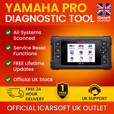 iCarsoft MT V6 Yamaha OBD2 Diagnosegerät Motorrad Scanner Steuergerät Fehlercode ABS