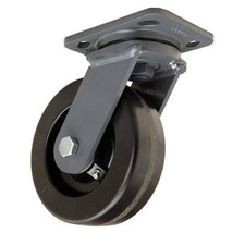 HAMILTON S-WH-6P Plate Caster,Swivel,Phenolic,7 1/2"H 5VJ14