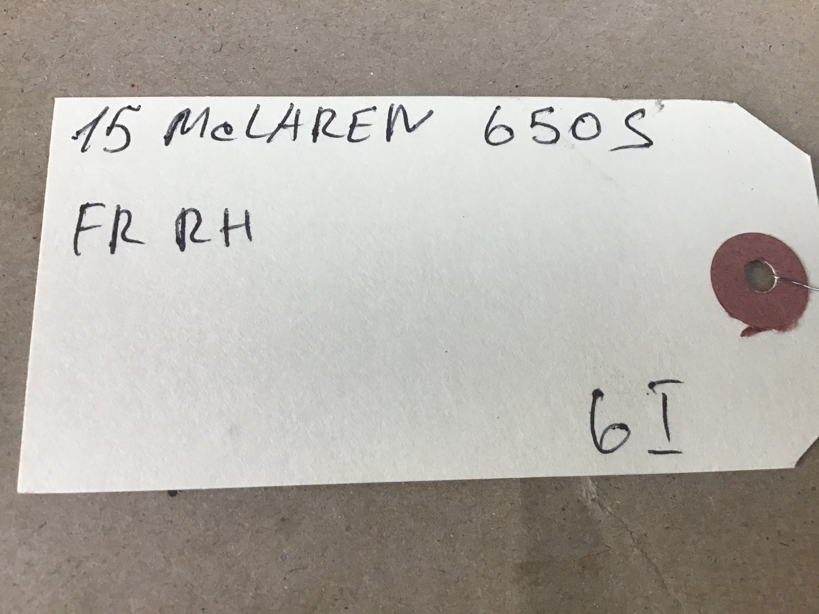 McLaren 650S Can-Am 2015-2017 Right Outer window scraper seal