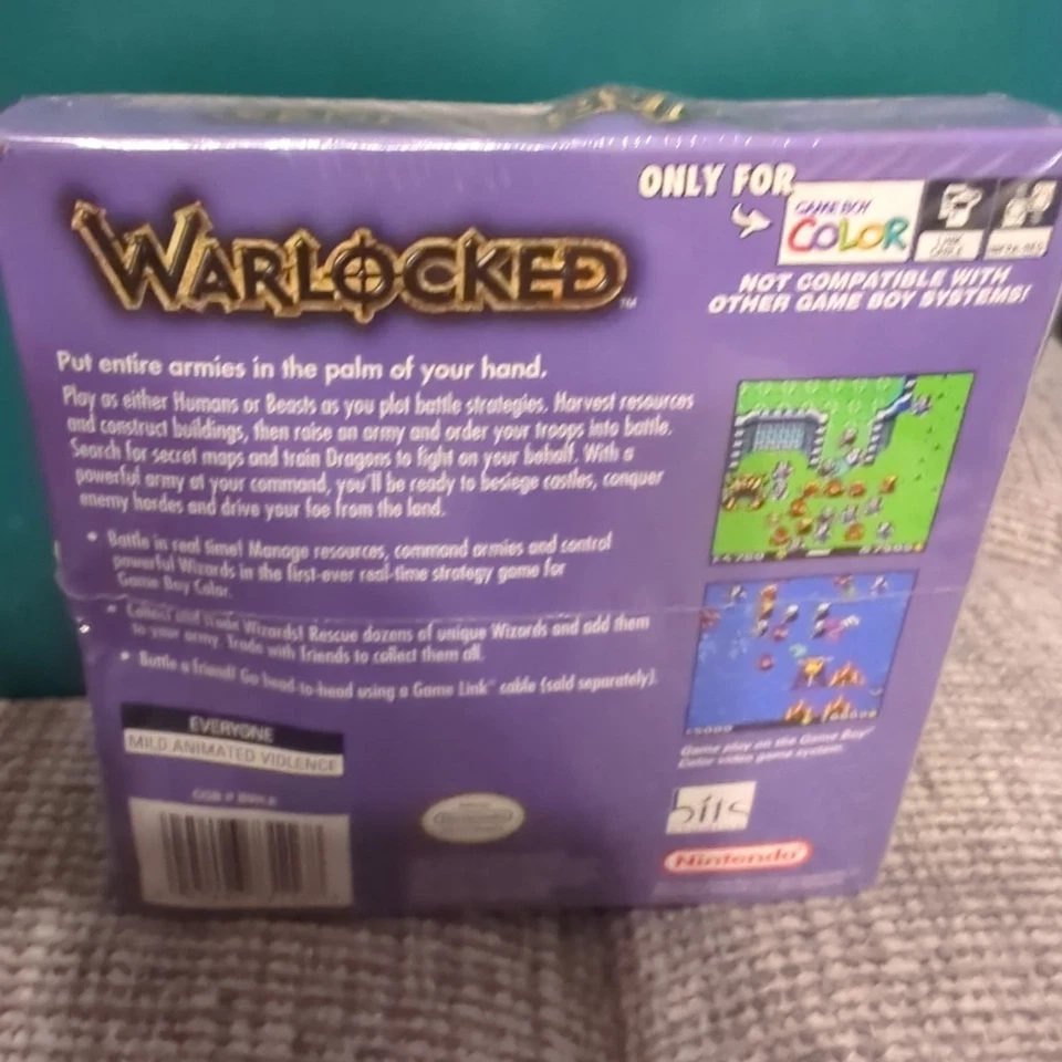 Warlocked Nintendo Gameboy Color Boy GBC 2000 Factory Sealed Brand New - Image 2 of 4