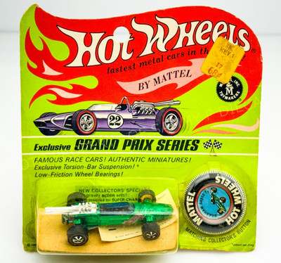 Hot Wheels Redline BRABHAM REPCO F1 Green HK Black Interior NEW in BLISTERPACK !