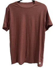 Vuori Strato Tech Mens Performance T Shirt Short Sleeves Medium Burnt Orange