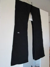 ALO Yoga High-Waist Bootcut Flare Leggings Airbrush Black Size M Wide Leg Pant