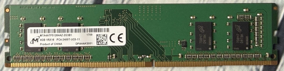 PC4-19200 (DDR4-2400) Bus Speed ECC RAM Computer Memory (RAM) for